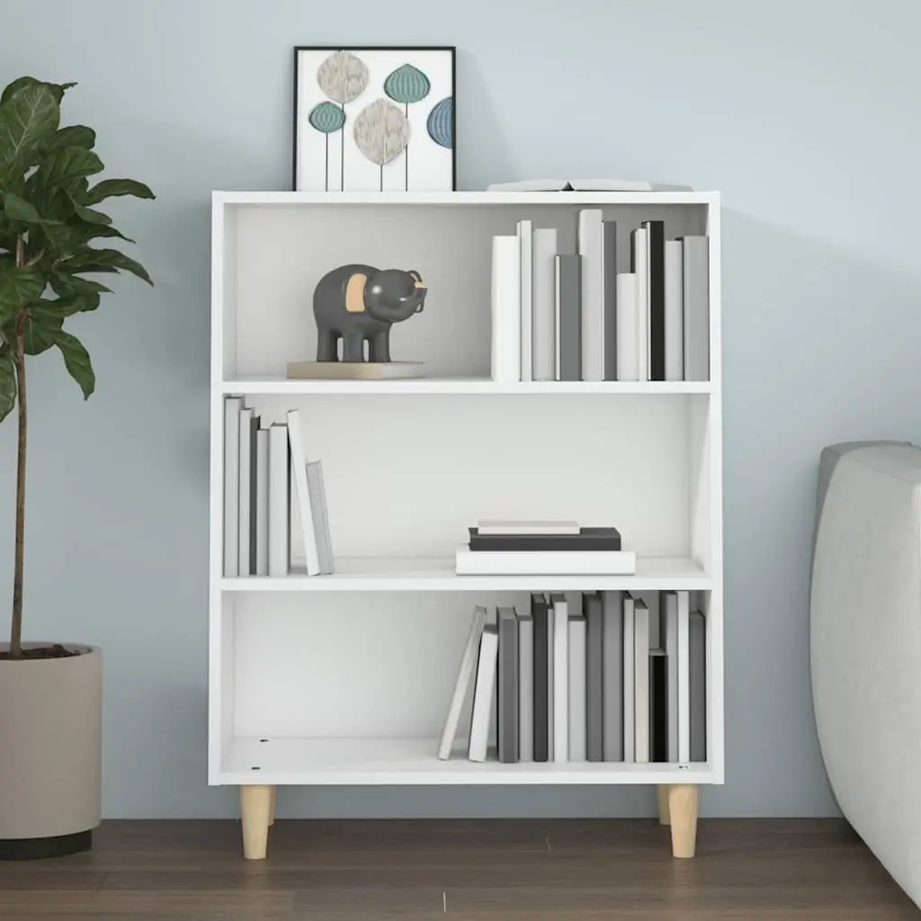 White Sideboard Cabinet Storage Furniture with Shelves for Living Room Hallway