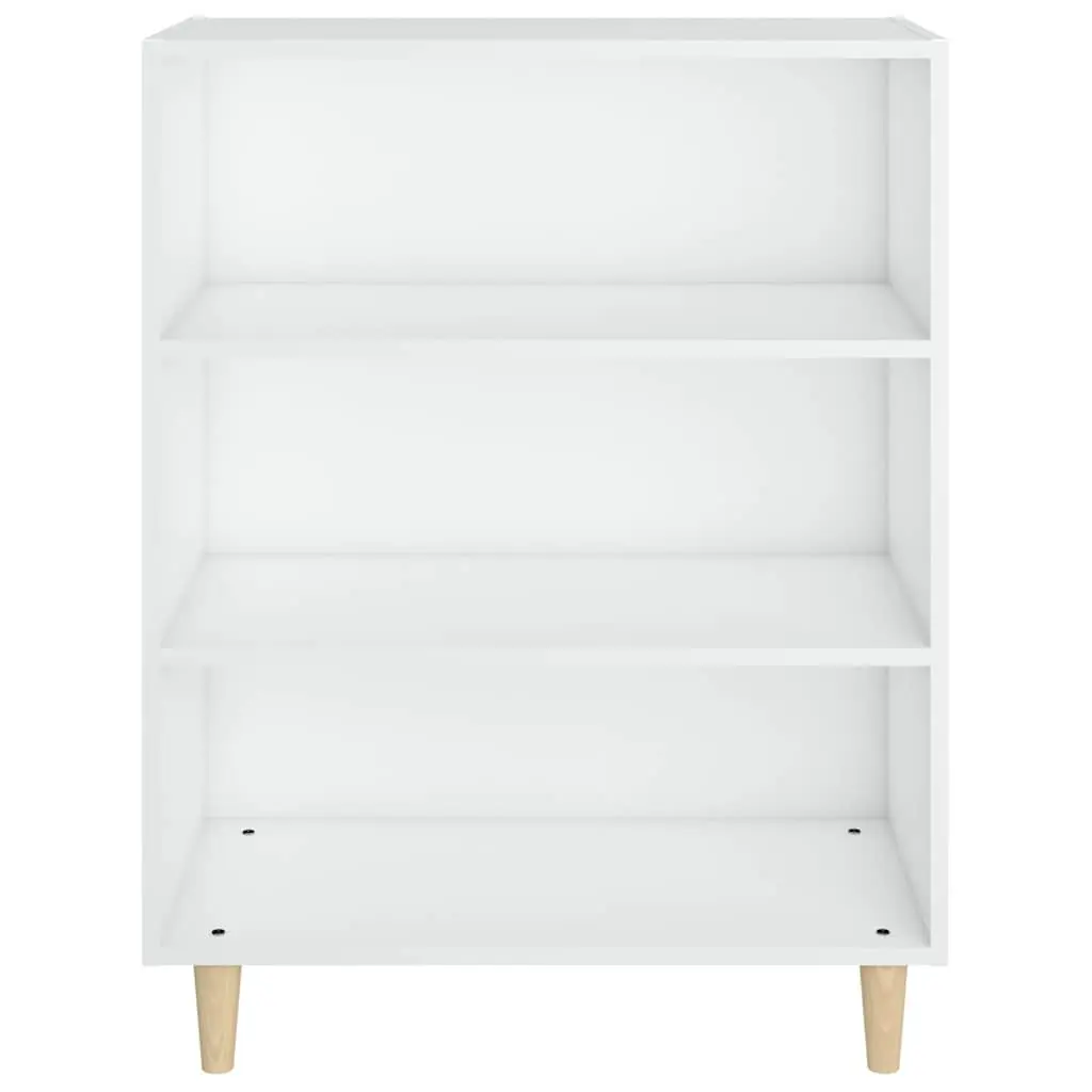 White Sideboard Cabinet Storage Furniture with Shelves for Living Room Hallway