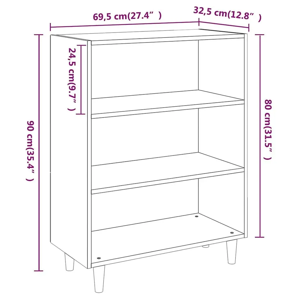 White Sideboard Cabinet Storage Furniture with Shelves for Living Room Hallway