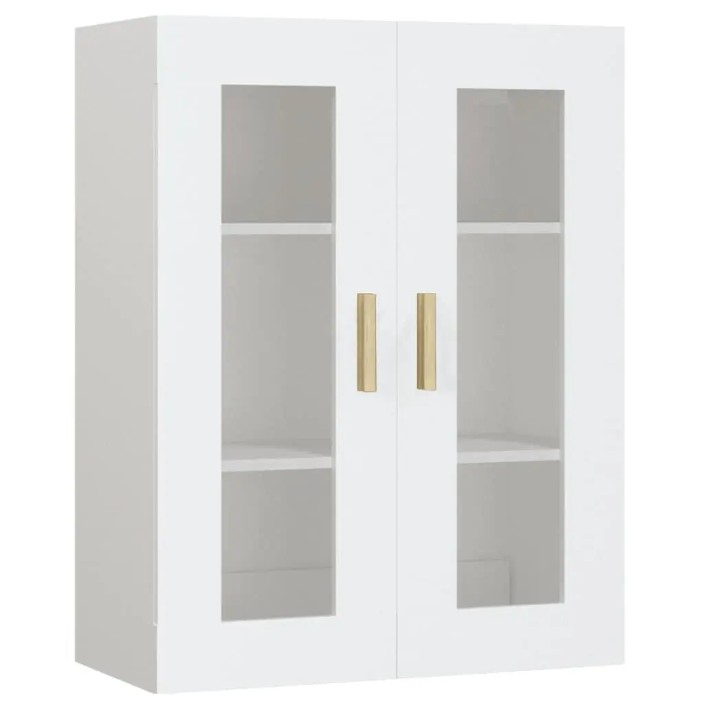 Hanging Wall Cabinet Storage Organiser 69.5x34x90cm White