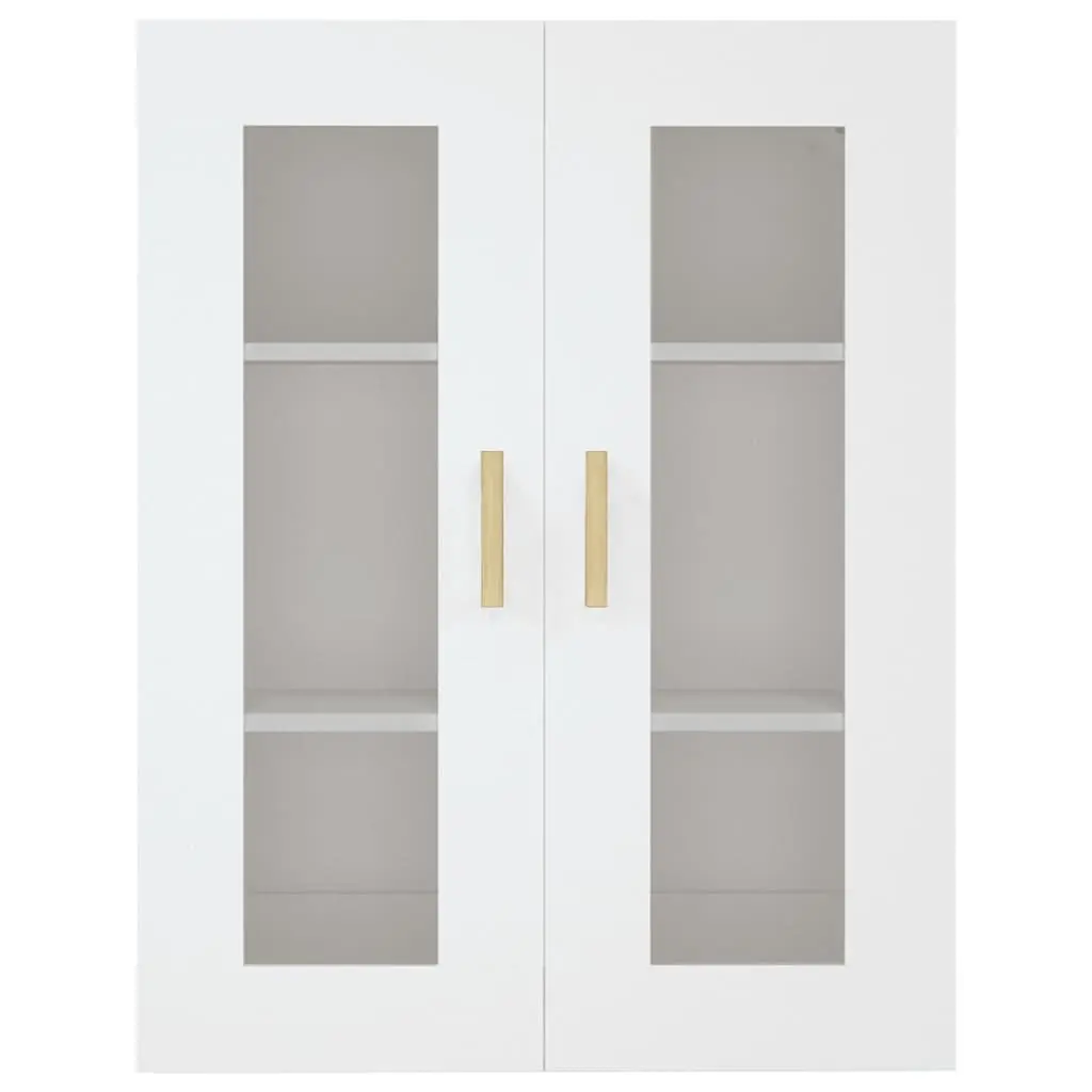 Hanging Wall Cabinet Storage Organiser 69.5x34x90cm White