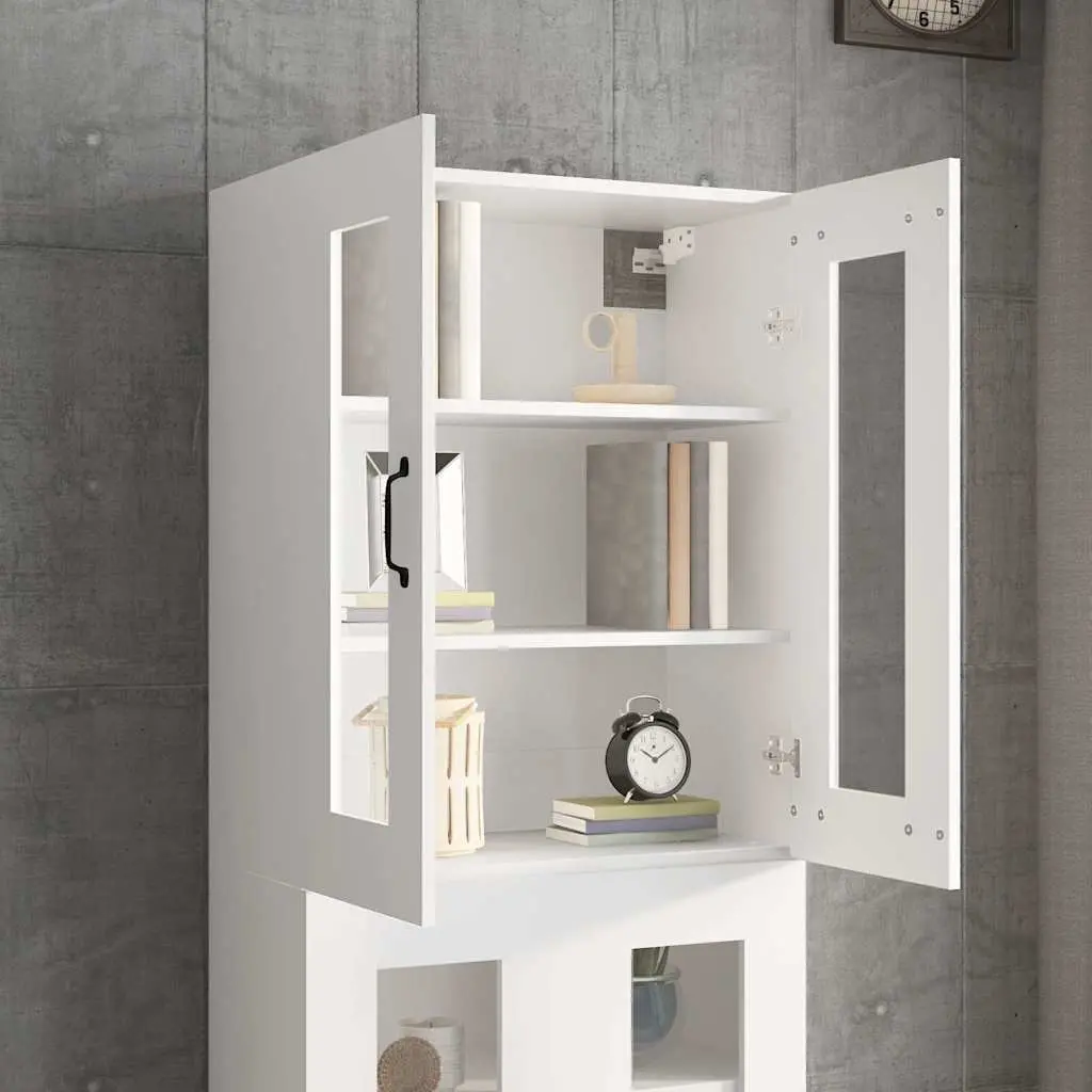 White Wall Cabinet for Easy Organization