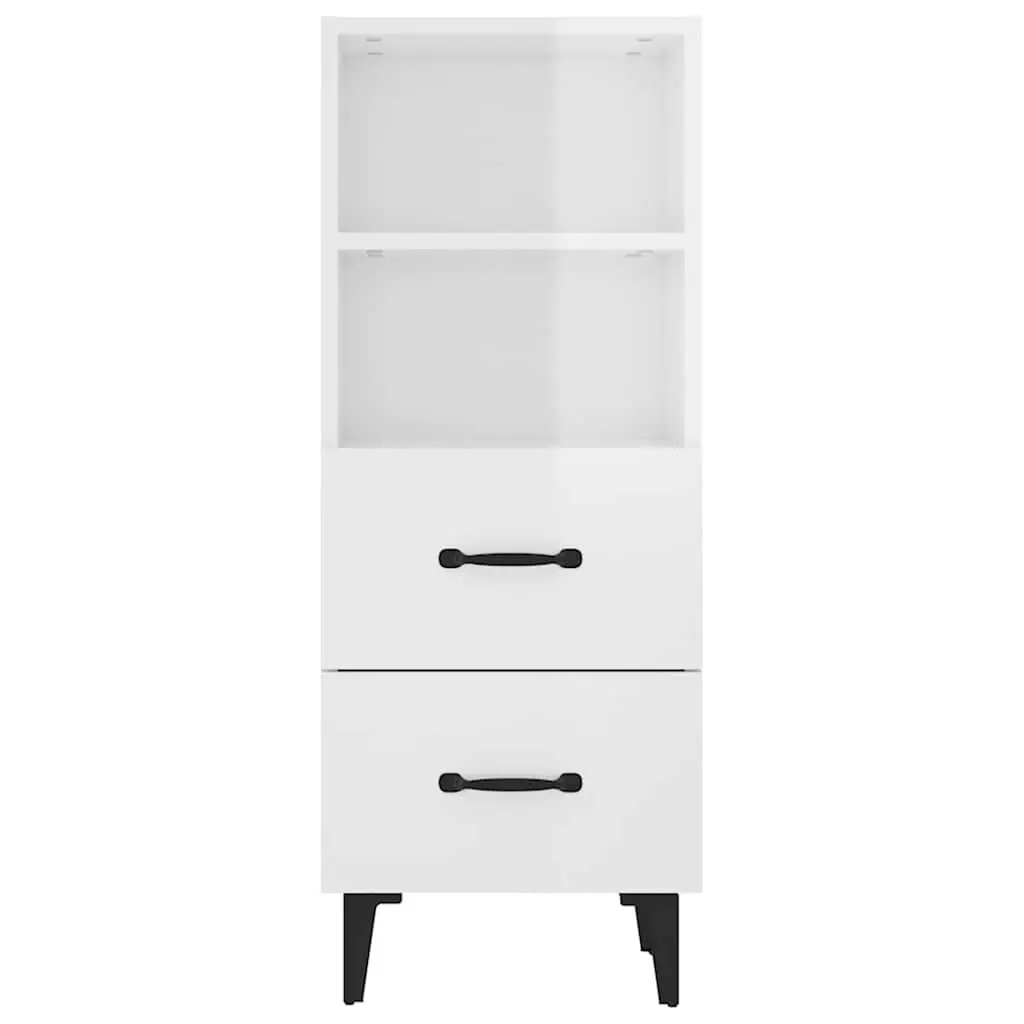 White High Gloss Sideboard with Ample Storage Space