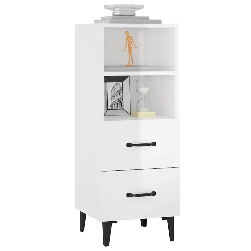 White High Gloss Sideboard with Ample Storage Space