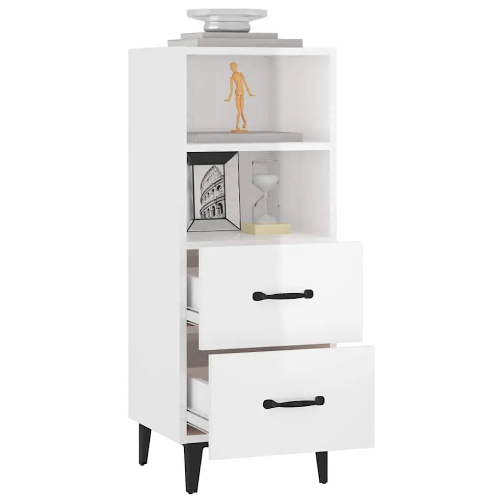 White High Gloss Sideboard with Ample Storage Space