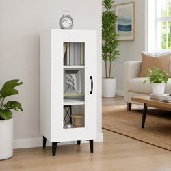 White Sideboard: Durable and Versatile Storage Solution 34.5x34x90 cm