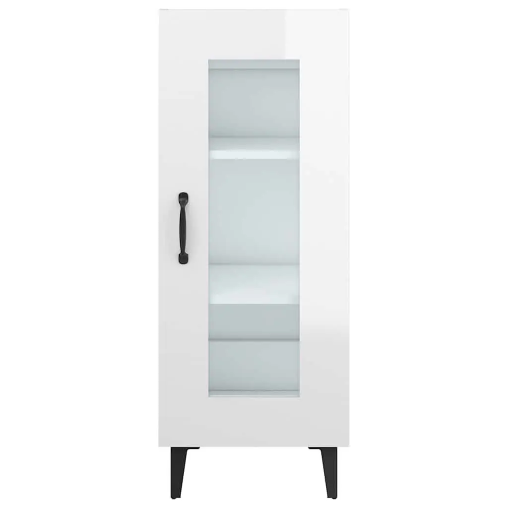 White High Gloss Sideboard Cabinet 90cm