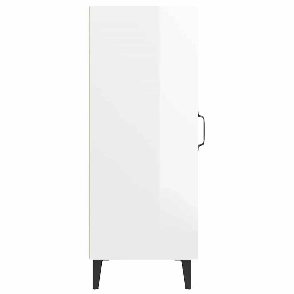 White High Gloss Sideboard Cabinet 90cm