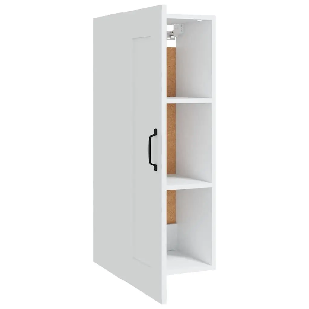 Hanging Storage Cabinet Wall-Mounted Organizer 35x34x90cm White Engineered Wood