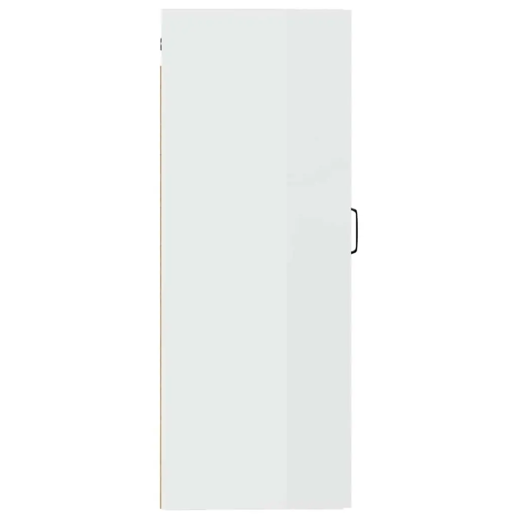 Hanging Storage Cabinet Wall-Mounted 35x34x90cm White Engineered Wood Door