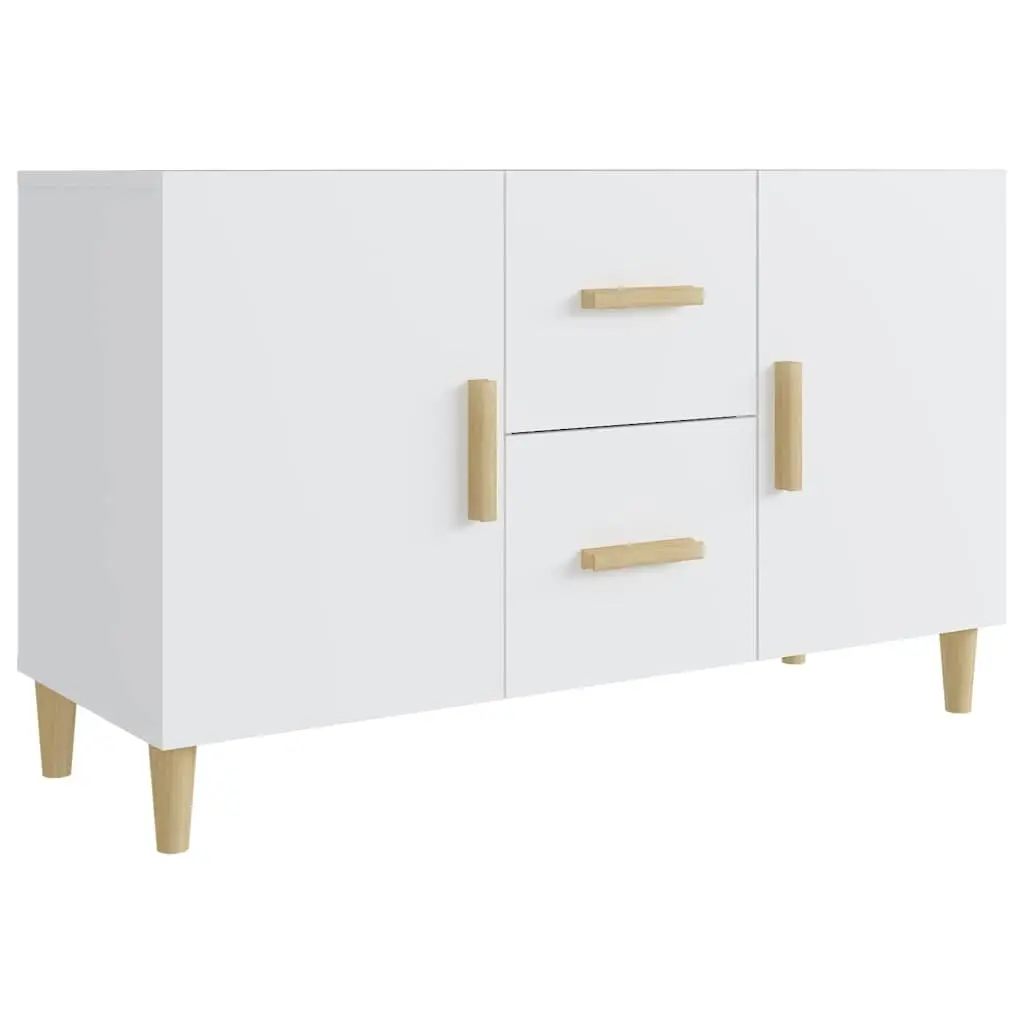 White Sideboard 100x36x60cm with Storage Solutions