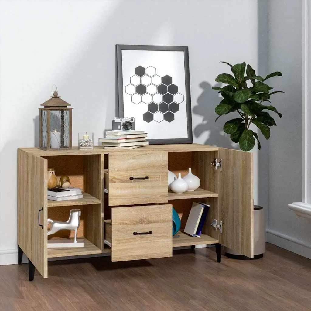 Brown Engineered Wood Sideboard for Easy Storage