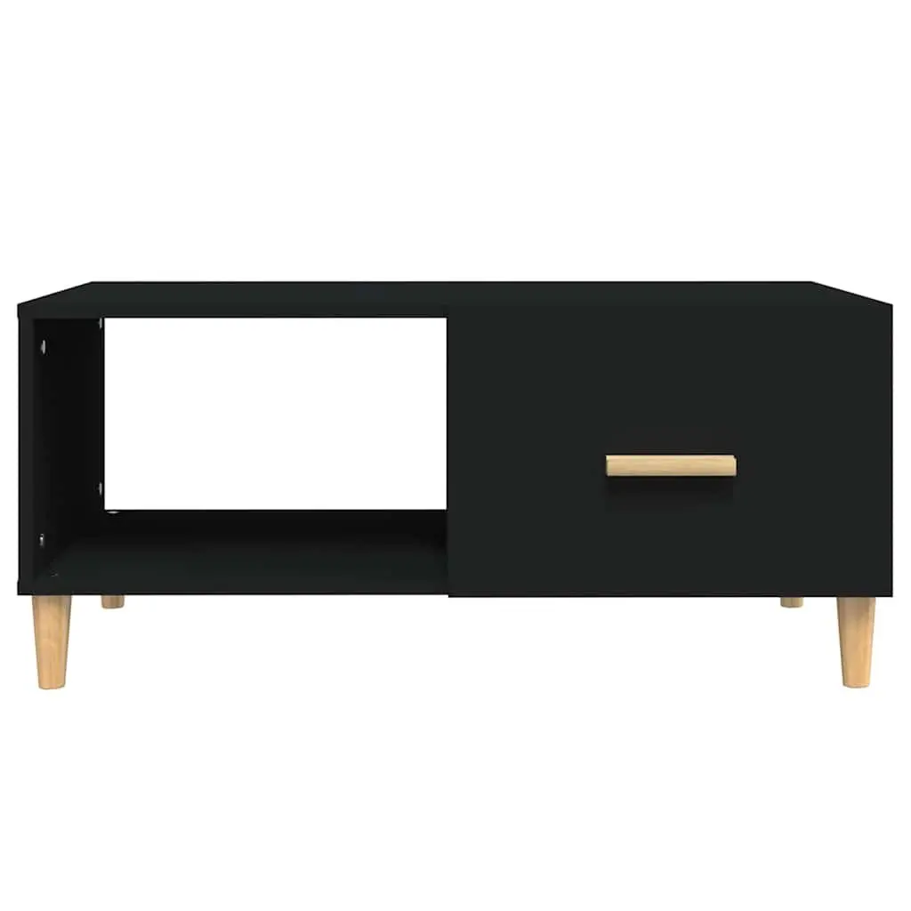 Black Coffee Table with Storage Options