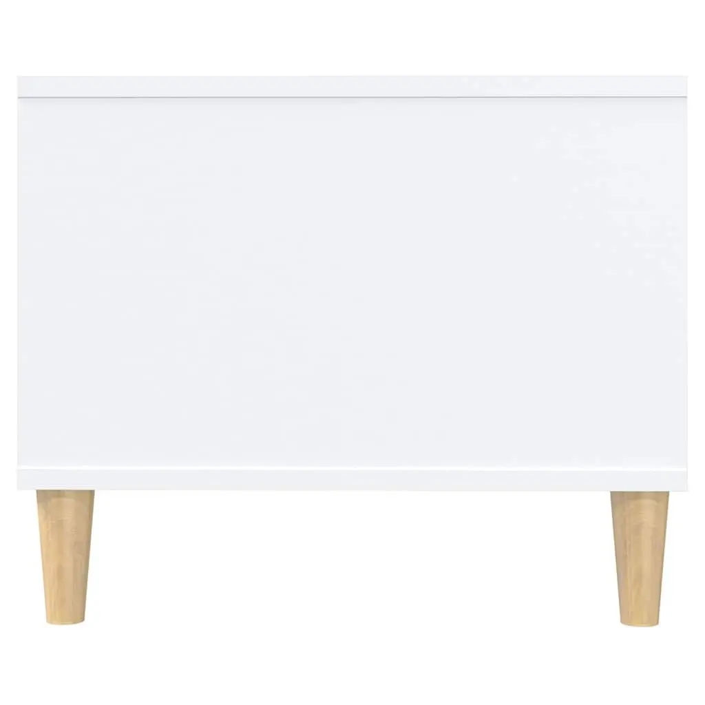 Coffee Table Storage Compartments 102x50x40 cm White