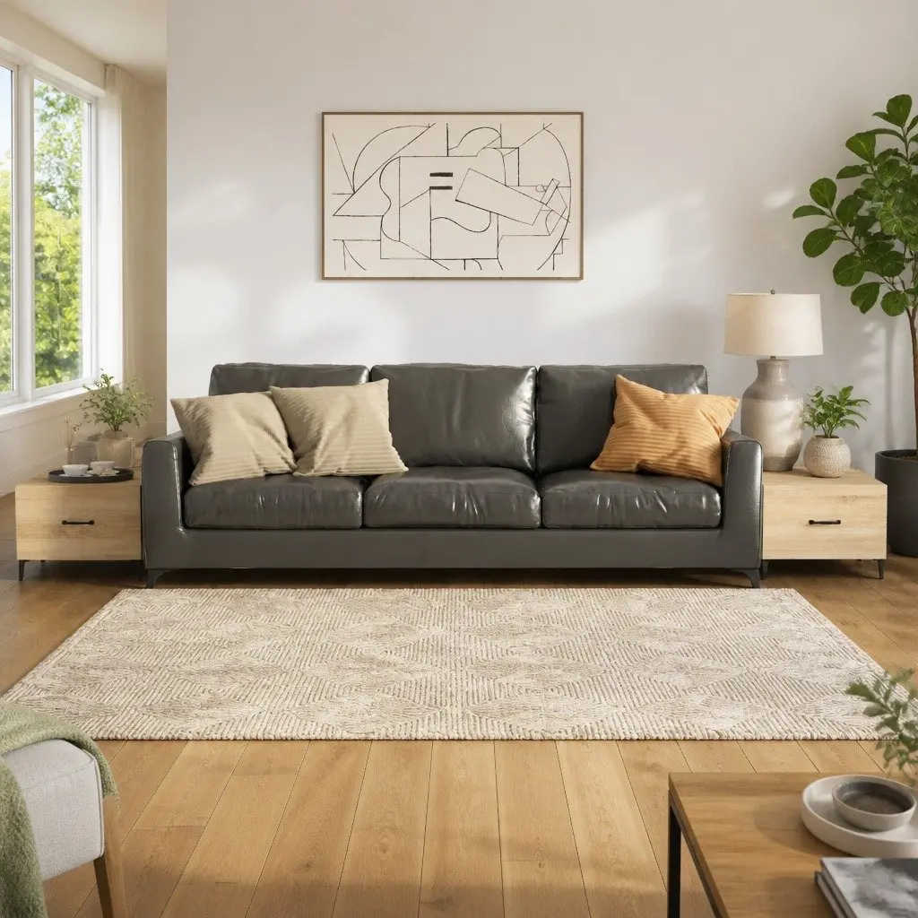 Brown Coffee Tables with Storage Drawers