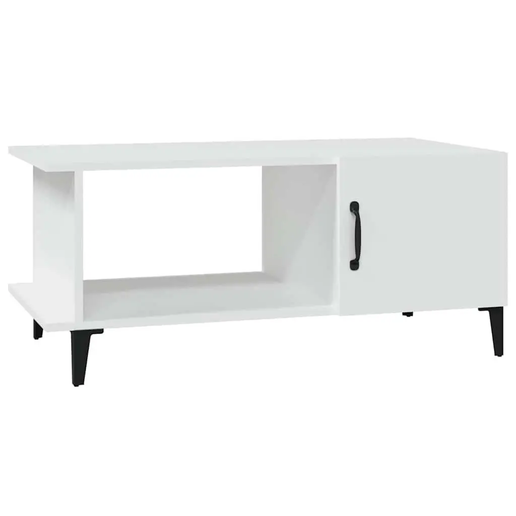 White Coffee Table with Ample Storage Solutions