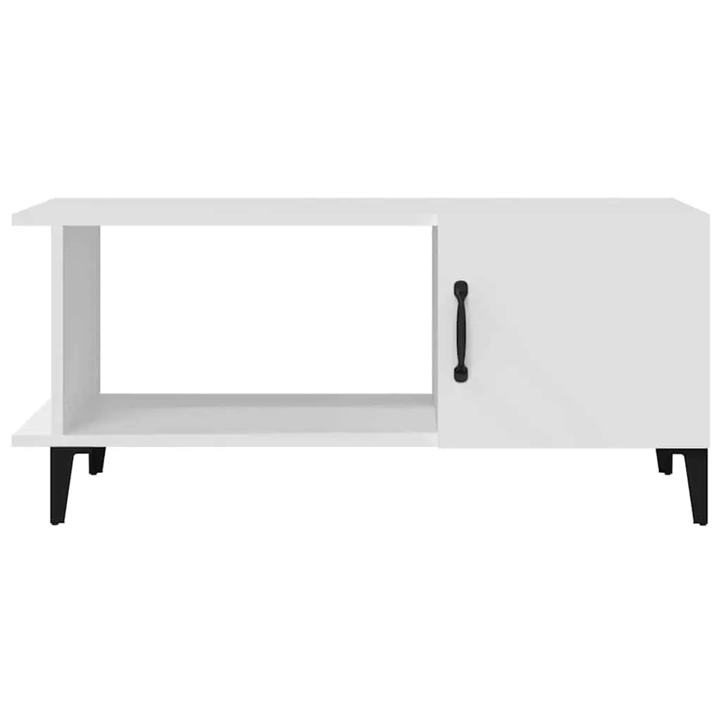 White Coffee Table with Ample Storage Solutions
