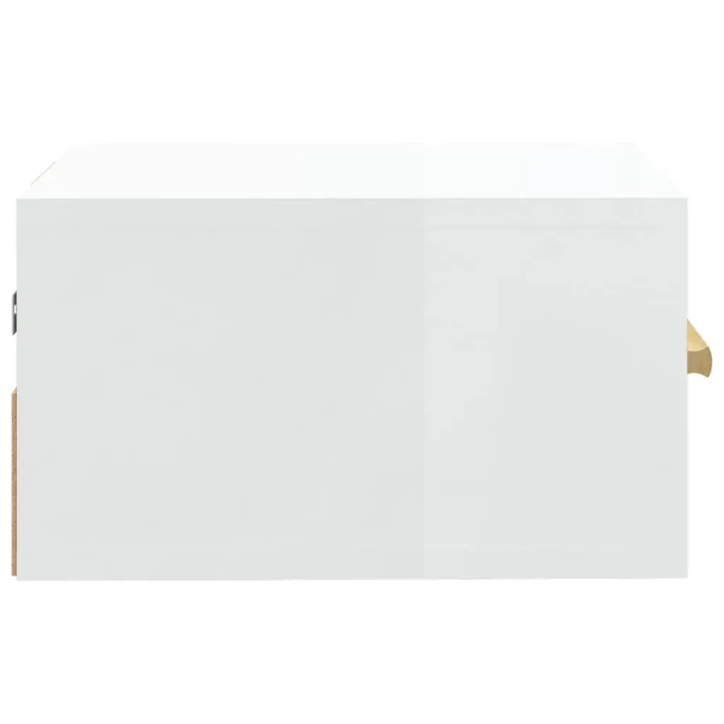 Wall-mounted Bedside Cabinets 2 pcs Floating Nightstands Storage Shelves White