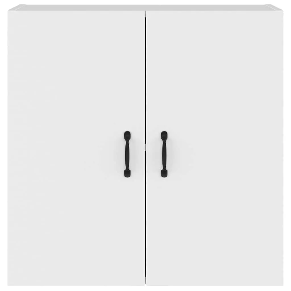 Wall Cabinet Storage 60x31x60 cm White Engineered Wood 2 Door Floating