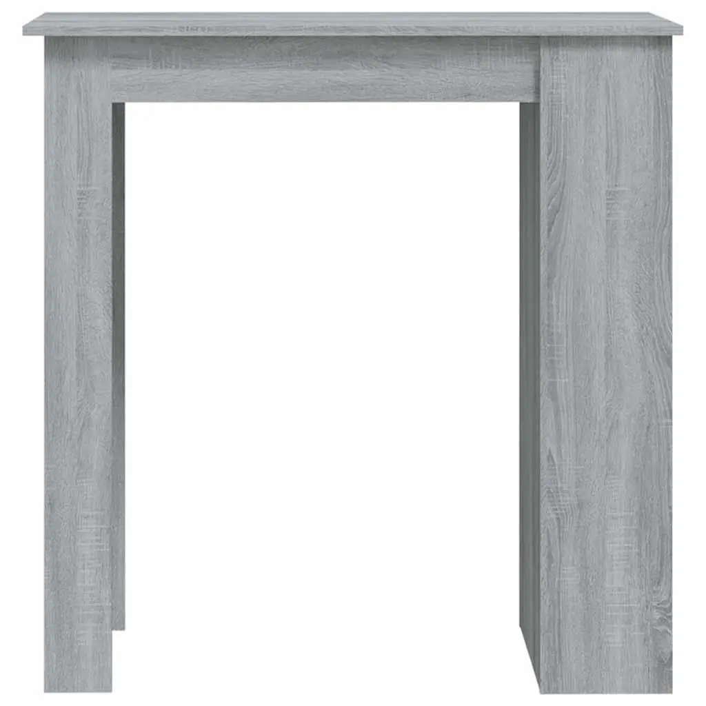 Bar Table Compact Kitchen Dining Furniture 102 x 50 x 103.5 cm Grey Sonoma