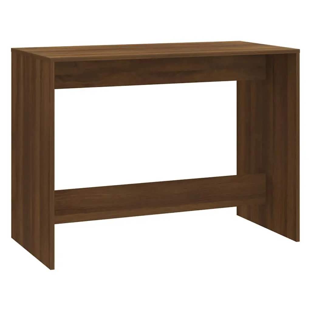 3 Piece Dining Set Engineered Wood Table Bench Brown