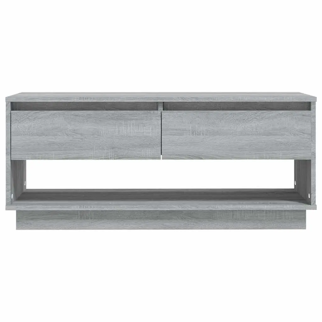 TV Cabinet Media Storage Engineered Wood 102 x 41 x 44 cm Grey Sonoma