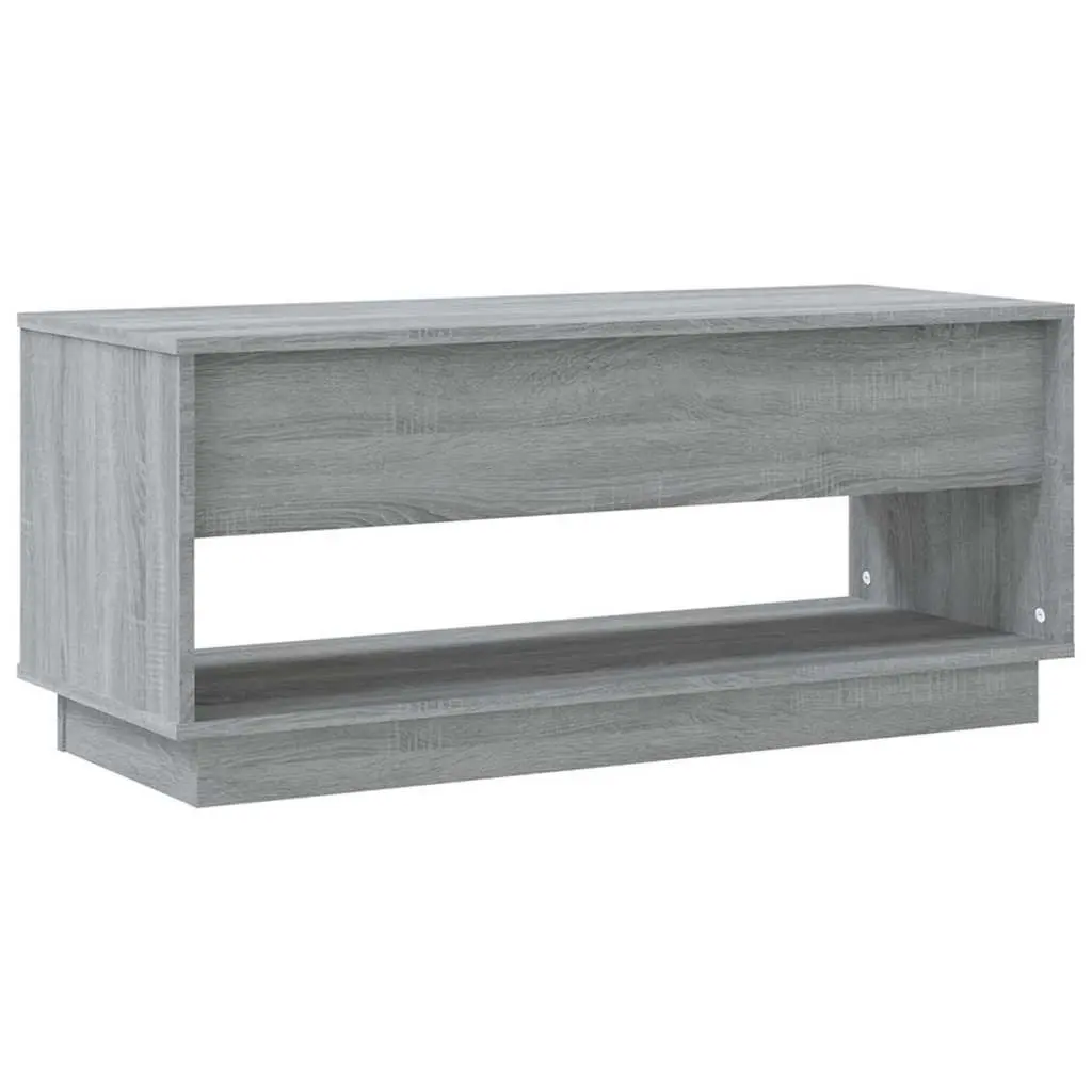 TV Cabinet Media Storage Engineered Wood 102 x 41 x 44 cm Grey Sonoma