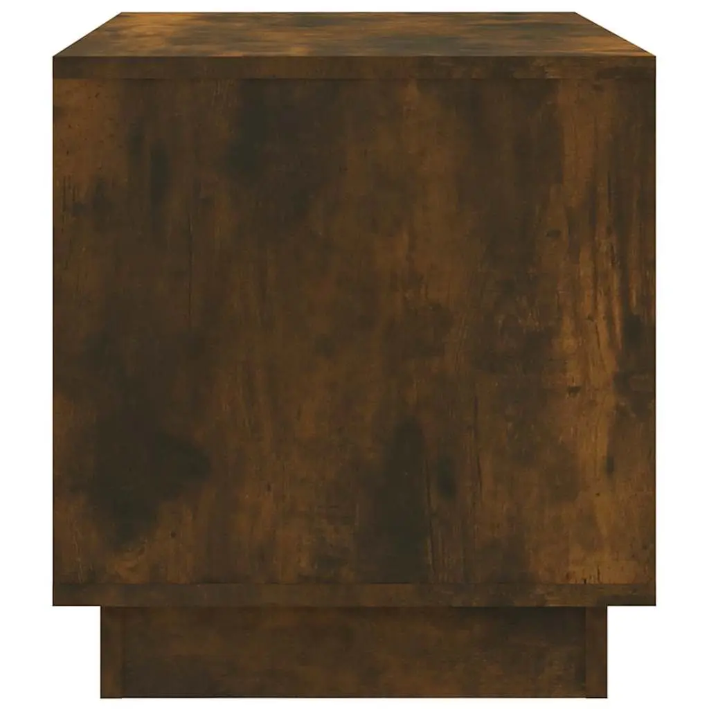 TV Cabinet Brown Living Room Storage Unit 2 Drawers Open Compartment 70 x 41 x 44 cm