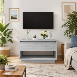 Reliable Grey TV Cabinet with Functional Storage