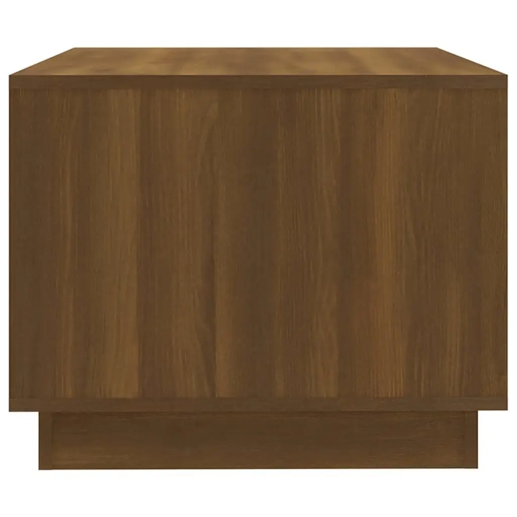 Coffee Table Storage Brown Oak 102.5x55x44 cm