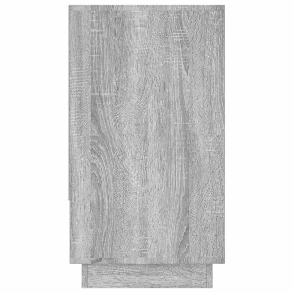 Sideboard Grey Sonoma Storage Cabinet 3 Drawers 1 Compartment