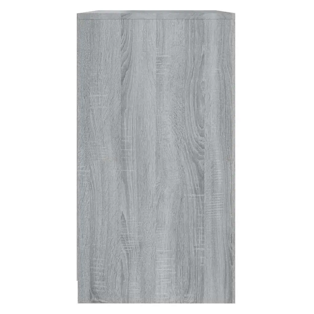 Sideboard Storage Cabinet 3 Shelf Display Cupboard 70 x 40.5 x 75 cm Grey