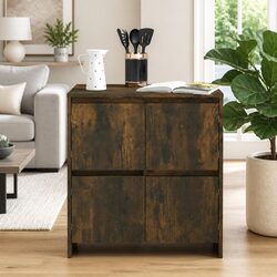 Practical Storage Solutions with a Brown Sideboard