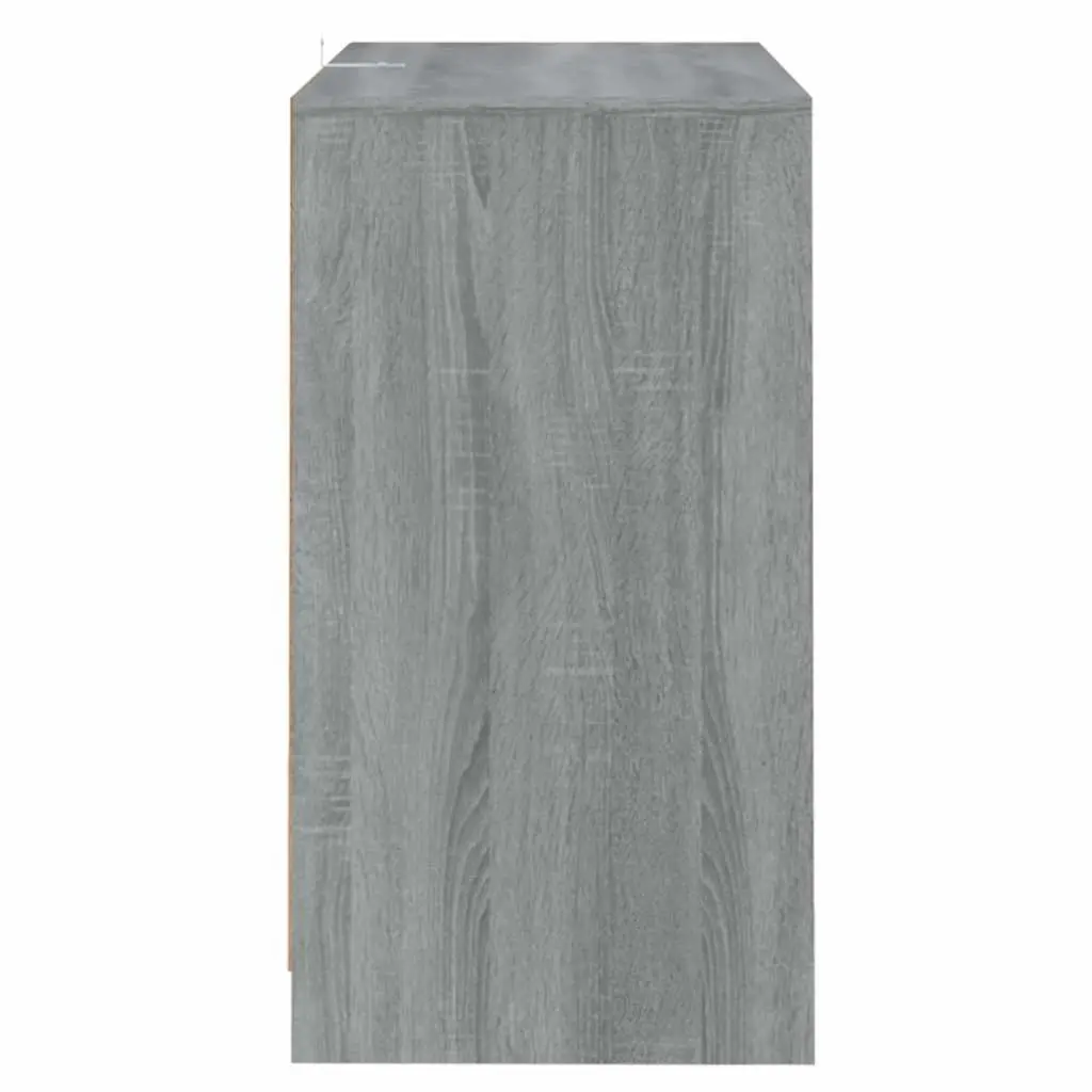 Sideboard Grey Sonoma 70x41x75 cm Storage Cabinet 4 Doors Engineered Wood