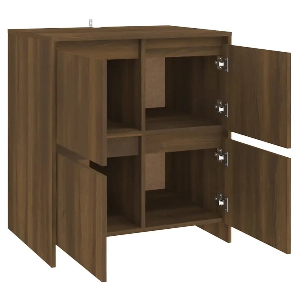 Brown Oak Sideboard with Ample Storage Space