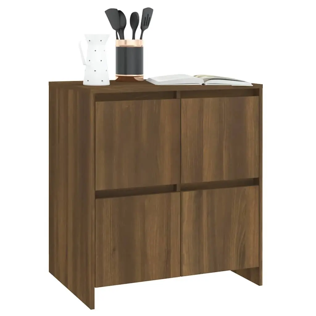 Brown Oak Sideboard with Ample Storage Space