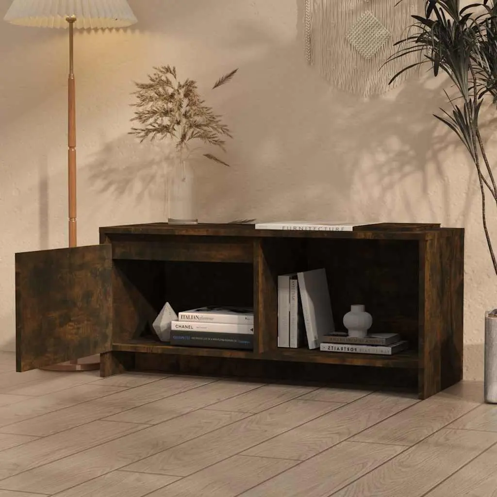 Brown Lowboard TV Cabinet with Storage Options