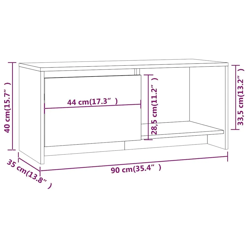 Brown Lowboard TV Cabinet with Storage Options