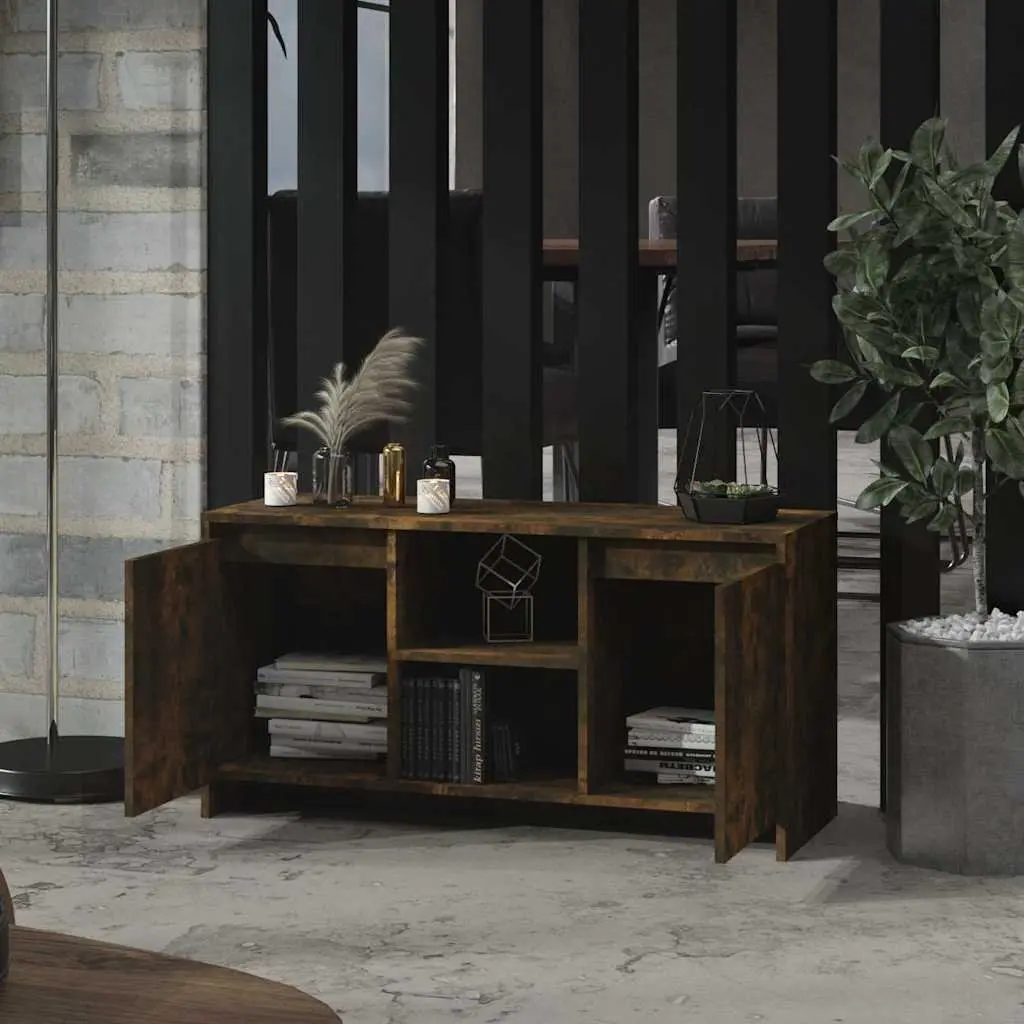 TV Cabinet in Smoked Oak for Home Storage