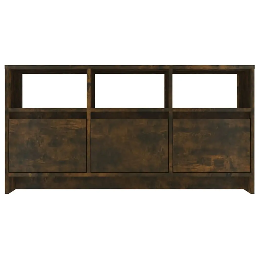 TV Cabinet Brown Living Room Storage Unit 3 Drawers 3 Compartments