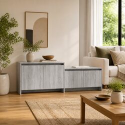 Reassuringly Durable Grey Sonoma TV Cabinet for Value