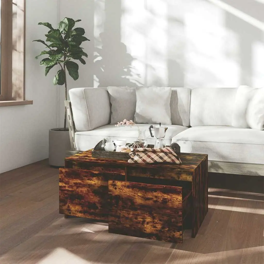 Coffee Table with Storage Drawers Modern Design Living Room Accent Furniture