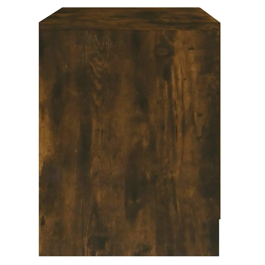 Bedside Cabinets Storage 2 Piece Brown Smoked Oak 45x34.5x44.5 cm Nightstands