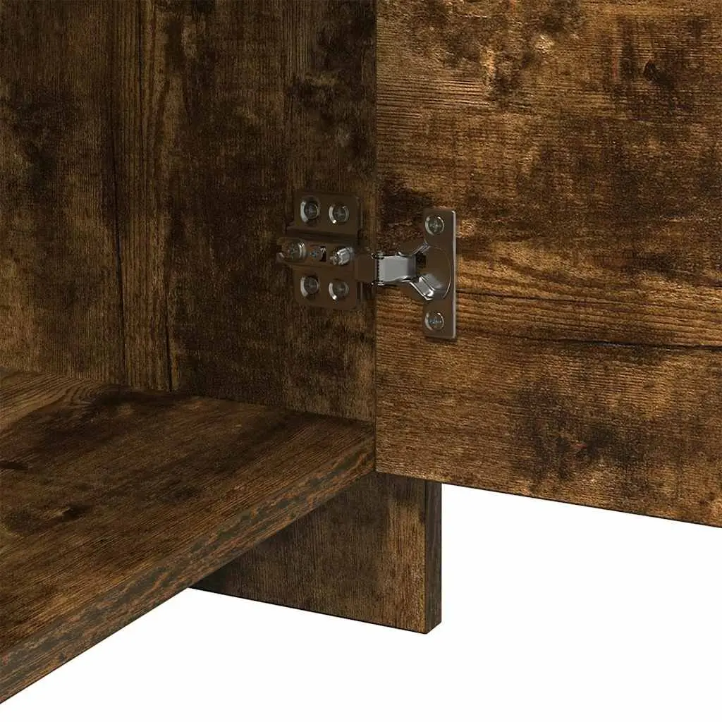 Bedside Cabinet Storage Nightstand 45 x 34 x 44.5 cm Brown