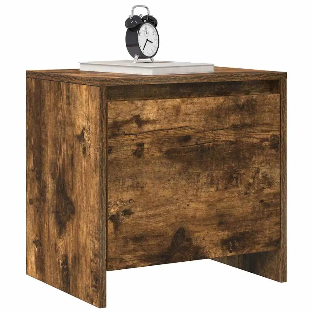 Bedside Cabinet Storage Nightstand 45 x 34 x 44.5 cm Brown