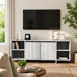 Grey TV Cabinet: Practical Storage with Style