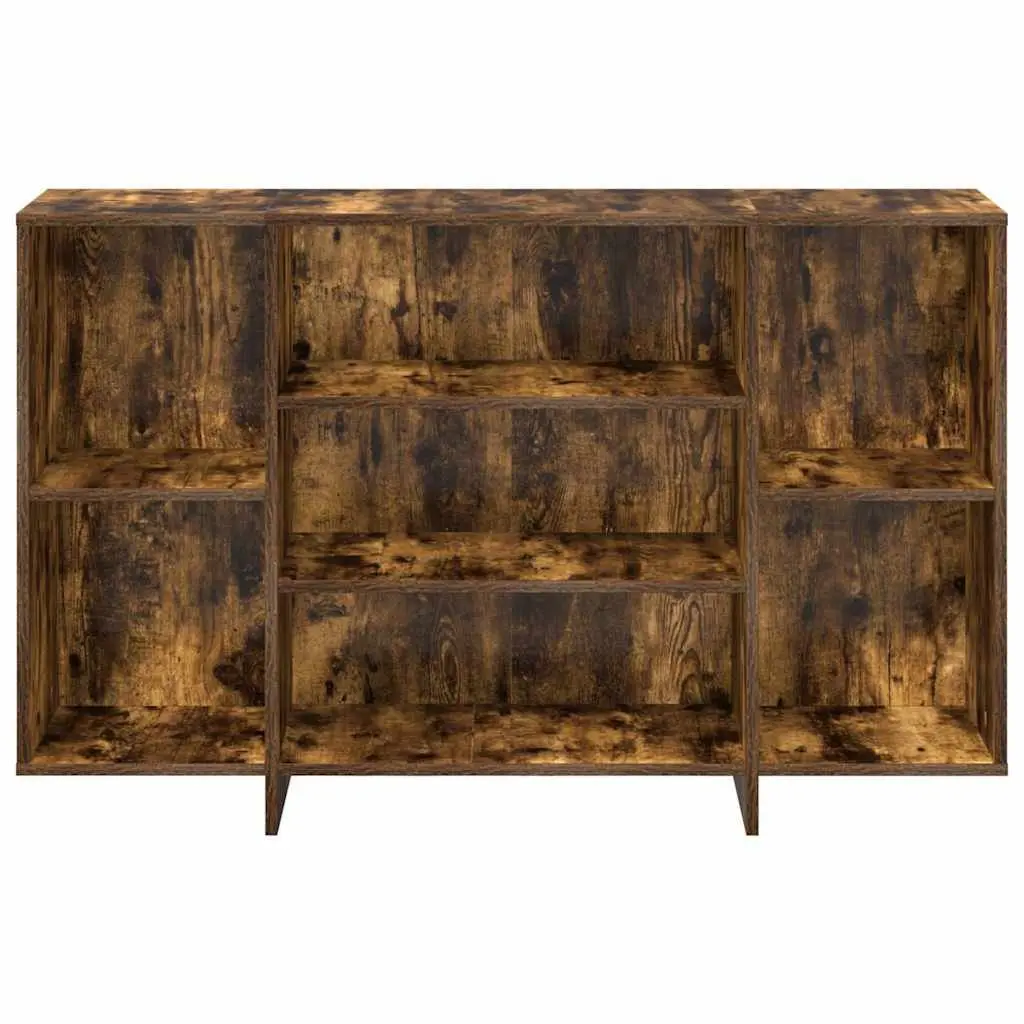 Sideboard with Shelves Brown Storage Cabinet Modern Design 120x30x75 cm