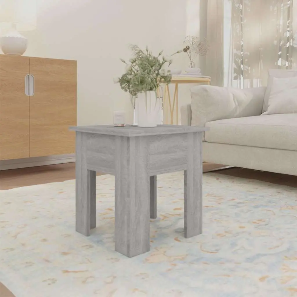 Coffee Table Grey Modern Design Living Room Accent Furniture 40x40x42 cm