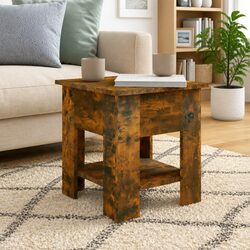 Reliable Brown Coffee Table with Storage Features