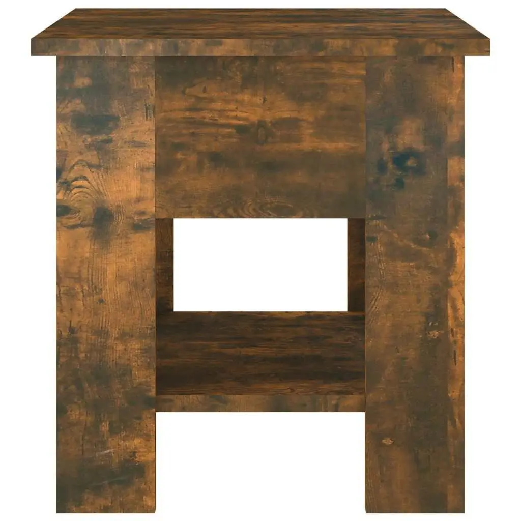 Coffee Table with Storage Shelf Modern Design Living Room Accent Brown Wood